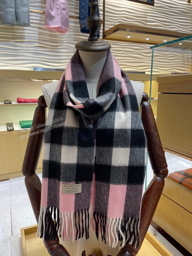 Burberry經典格紋羊絨圍巾 巴寶莉2021新款情侶款圍巾  mmj1460